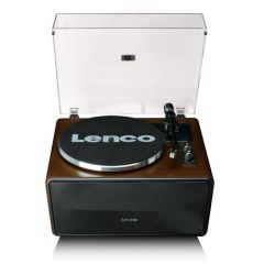 Lenco A005464 Lenco Ls-470Wa Turntable With Built-In Speaker - Dark Walnut