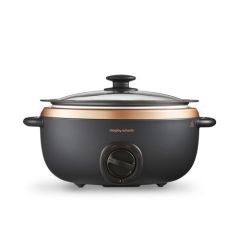 Morphy Richards 461016 Sear and Stew Slow Cooker 6.5L - Rose Gold