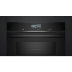 Siemens CM776G1B1B iQ700  60 x 45 cm Built In Compact Oven with Microwave Function - Black