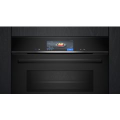 Siemens CM778GNB1B Q700 60 x 45 cm Built In Compact Oven with Microwave Function - Black