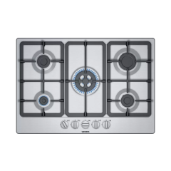 Siemens EG7B5QB90 75cm Gas Hob - Stainless Steel
