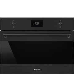 Smeg SO4301M1N 45cm Classic Compact Oven Combi Microwave - Black