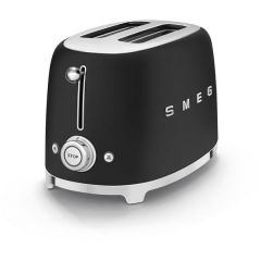 Smeg TSF01BLMUK 2 slice toaster Matt black