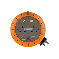 Status, 2 Socket 10Metre 10Amp Cable Reel