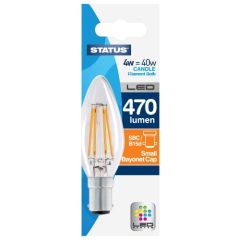 Status LED CANDLE SBC 4W FILAMEN LED CANDLE SBC 4W FILAMENT