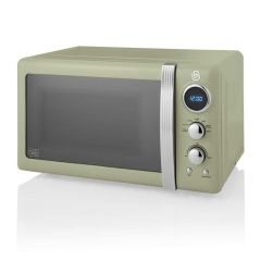 Swan SM22030LGN 800W 20L Retro Microwave