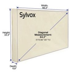 Sylvox OT65A1COVER OT65A1 Waterpoor Outdoor TV Cover for 60-65" TVs