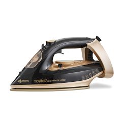 Tower T22021GLD Cerraglide 3100W Steam Iron - Black and Gold