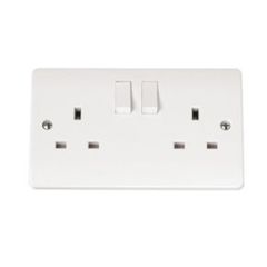 2 Gang 13A Switched Socket