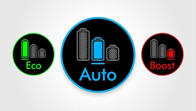Three power modes.