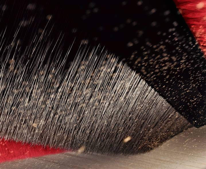 Picks up microscopic dust