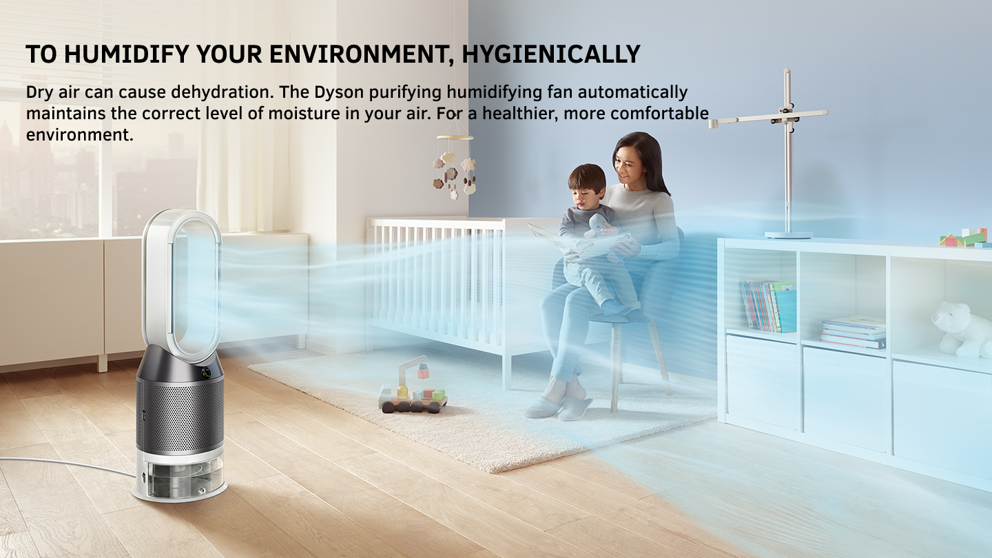 Maintains the correct level of moisture for comfort