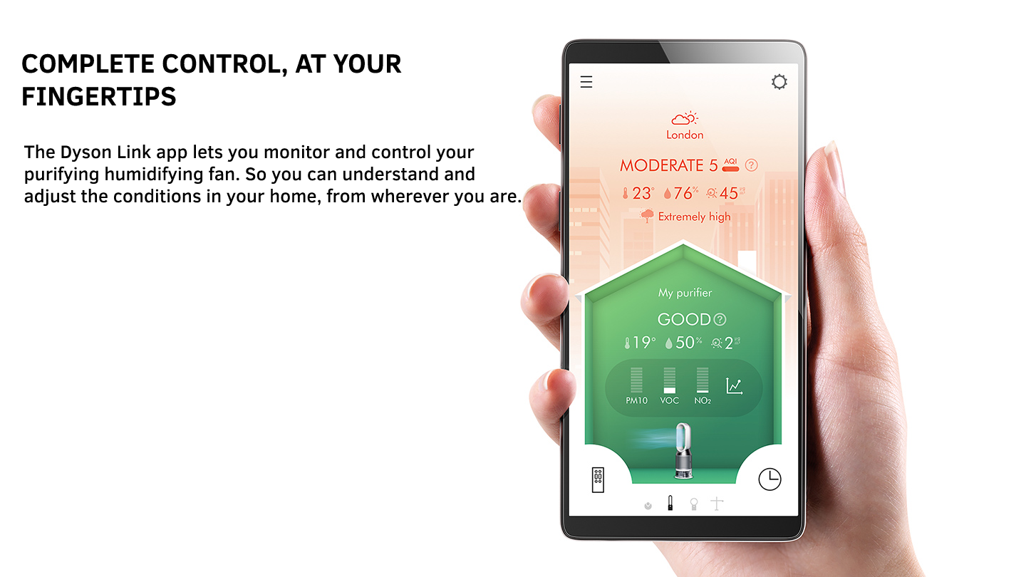 they dyson link app gives you complete control