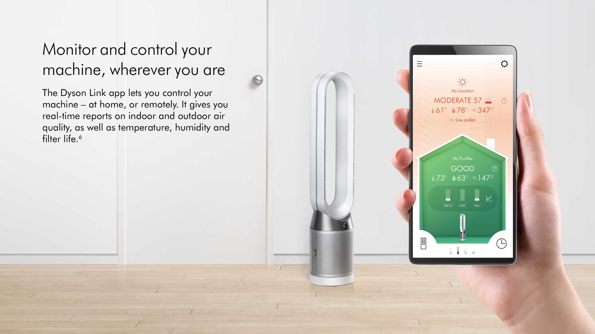 Monitor and control your machine wherever you are from your smart phone