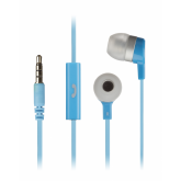 Kit Sound KSMINIBL Blue Mini Earphones With Mic