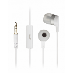 Kit Sound KSMINIWH COUNT White Mini Earphones With Mic
