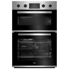 Beko CDFY22309X Built In Electric Double Oven - Stainless Steel - A Energy Rated