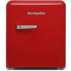 Montpellier MAB55R Table Retro Mini Fridge Red 46 Ltr Capacity