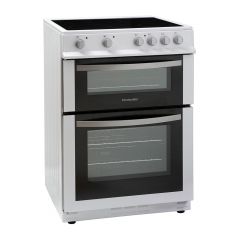 Montpellier MDC600FW 60Cm Ceramic Cooker, Double Oven, Main Fan Oven , 2 Year Guarantee. White