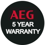 AEG 5 year warranty